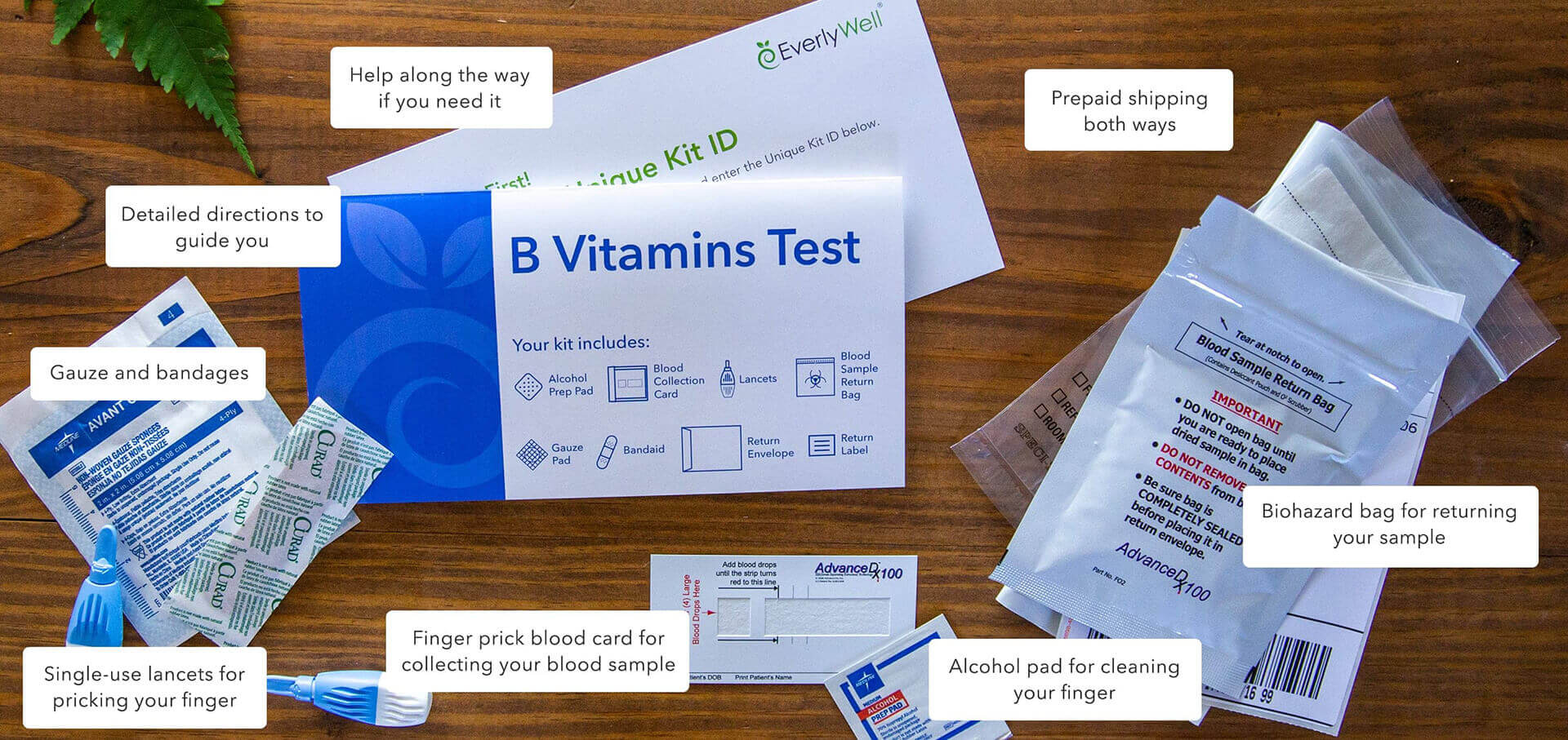 At Home B6, B9, B12 Vitamin Levels Test | Everlywell