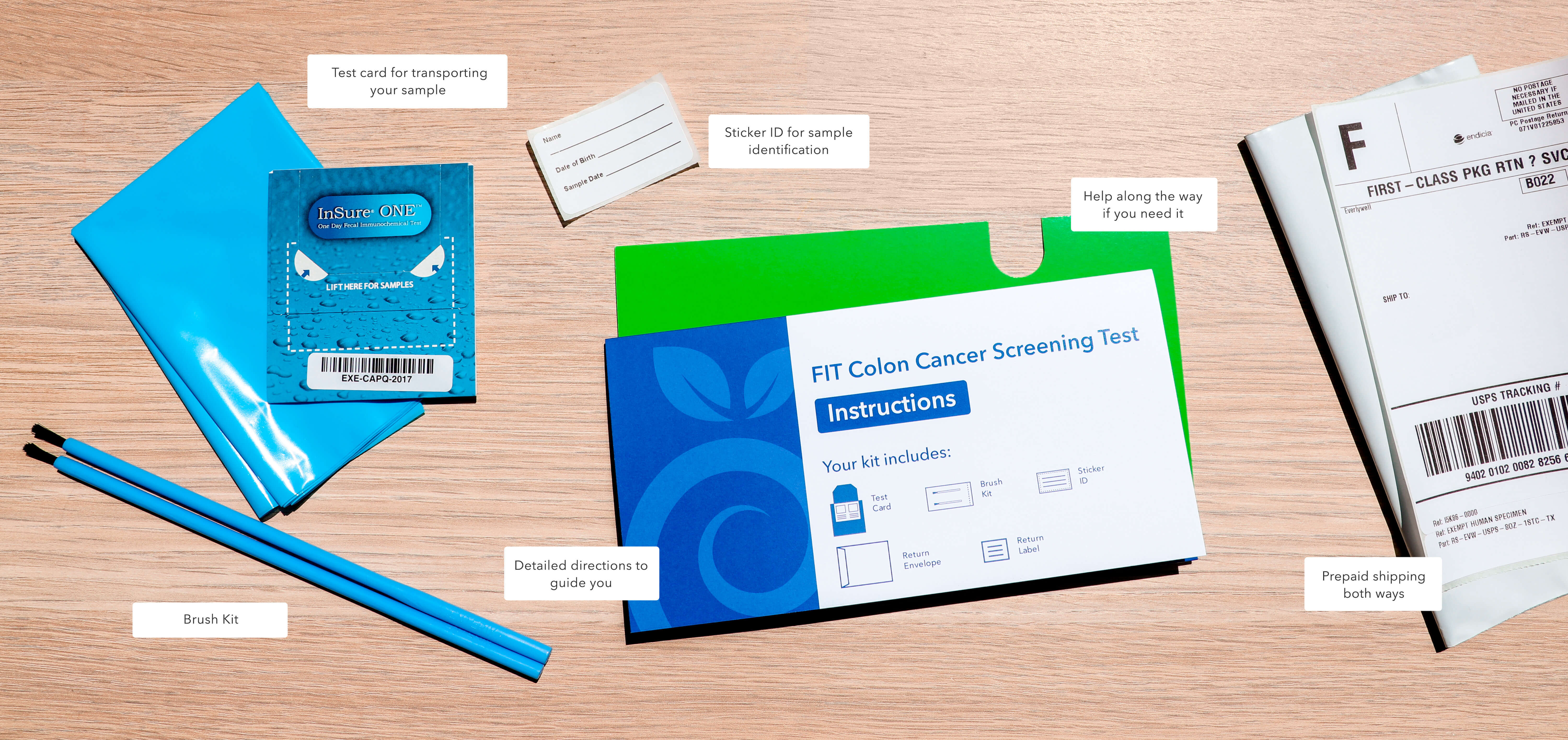 AtHome Colon Cancer Screening Test Kit (FIT) Everlywell